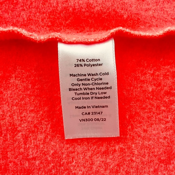 NWOT T for Talbots soft full zip jacket; Peachy-Pink, Small - Picture 9 of 12